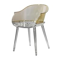 Amazon｜アクリル透明椅子2脚セット、モダンなクリアダイニング